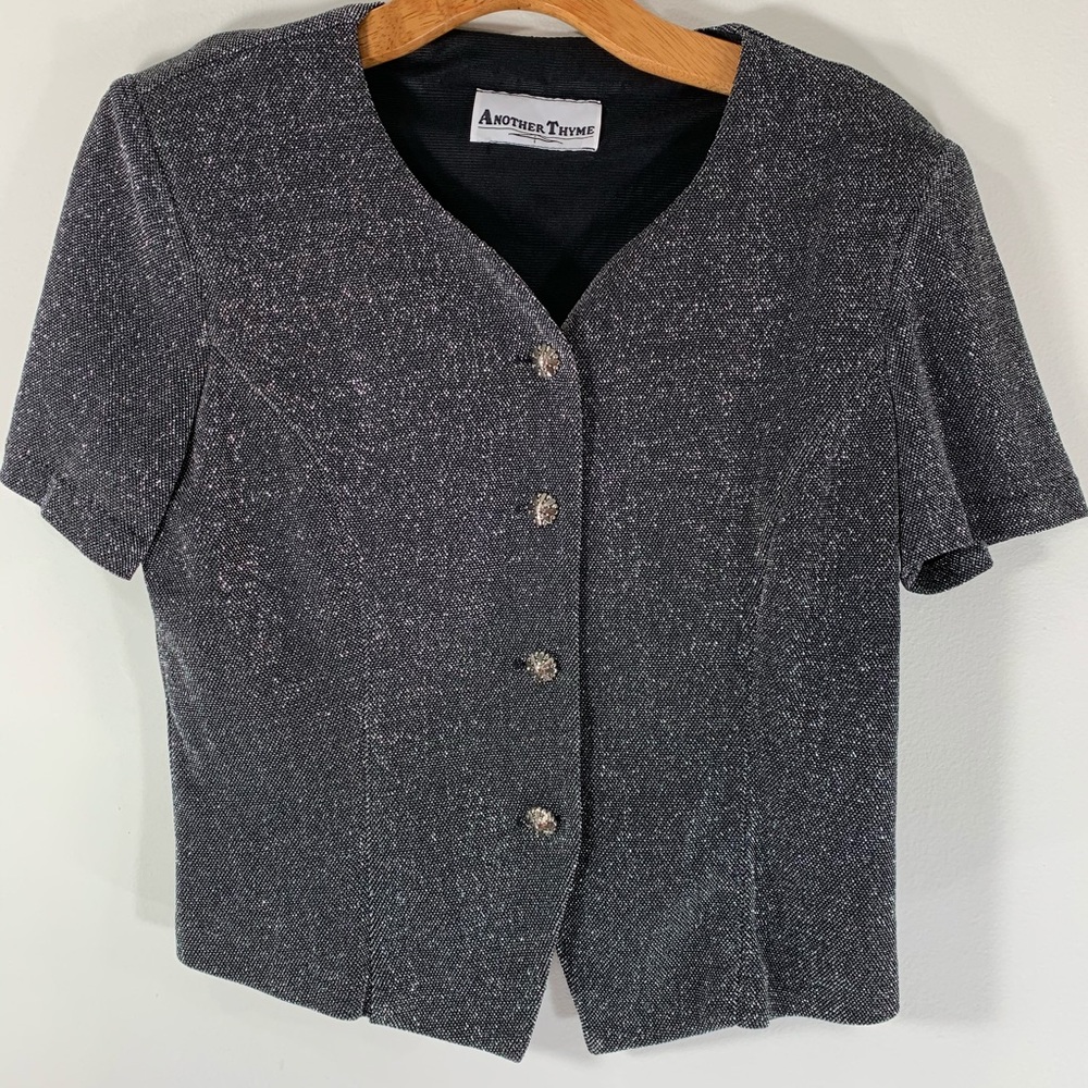 ANOTHER THYME vintage crop blouse